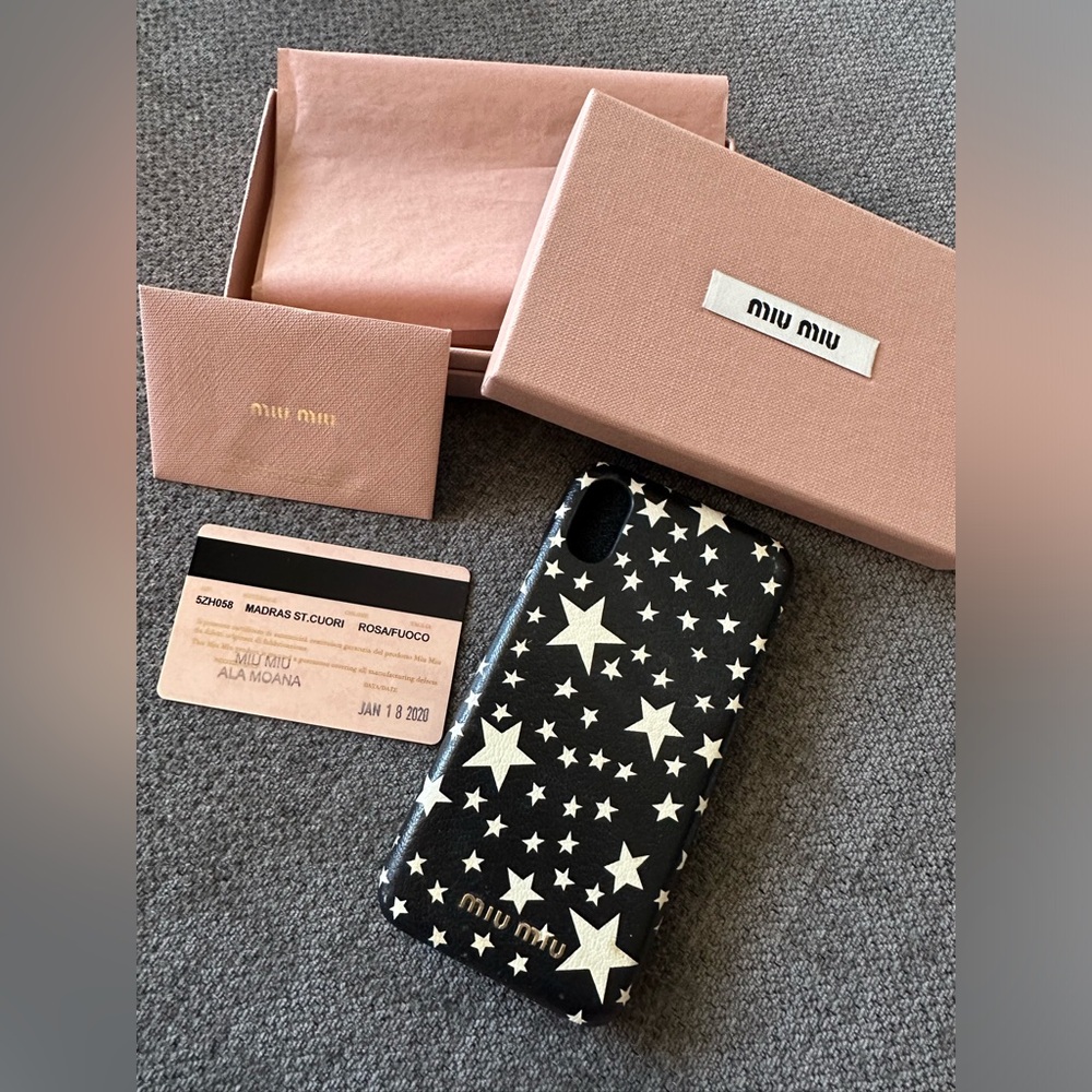 Miu Miu IPhone 10 Star Case